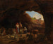 Familie von italienischen Hirten in der Höhle - Heinrich Bürkel — Ansicht des Kunstwerks
