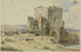 Ponte Nomentano bei Rom - Heinrich Bürkel — Ansicht des Kunstwerks