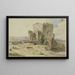 Ponte Nomentano bei Rom - Heinrich Bürkel — gerahmtes Bild an der Wand