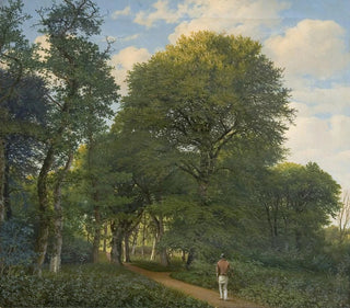 Ein Waldpark in Charlottenlund bei Dämmerung - Heinrich Buntzen — Ansicht des Kunstwerks