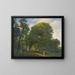 Ein Waldpark in Charlottenlund bei Dämmerung - Heinrich Buntzen — gerahmtes Bild an der Wand