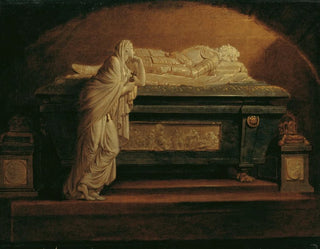 Heinrich Friedrich Fger - Das Grabmal Kaiser Leopolds II von Franz Anton Zauner in der Augustinerkirche.webp
