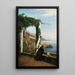 Mönch an der Amalfi-Küste - Heinrich Gogarten — gerahmtes Bild an der Wand