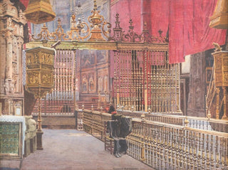Heinrich Hermanns - Interior Of The Cathedral Of vila Spain.webp