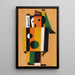 Begegnung - Heinrich Hoerle — gerahmtes Bild an der Wand