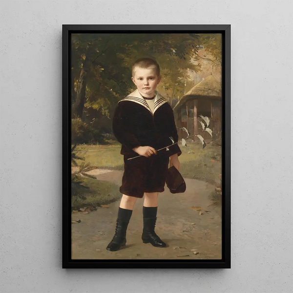 Junge in Matrosenanzug - Heinrich Lauenstein — gerahmtes Bild an der Wand