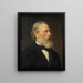 Portrait des Malers Carl Friedrich Lessing - Heinrich Lessing — gerahmtes Bild an der Wand