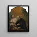 Saint Joseph de Calasanza méditant avec un ange - Heinrich Lihl — gerahmtes Bild an der Wand