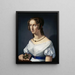 Portrait einer Mädchen - Heinrich Maria von Hess — gerahmtes Bild an der Wand