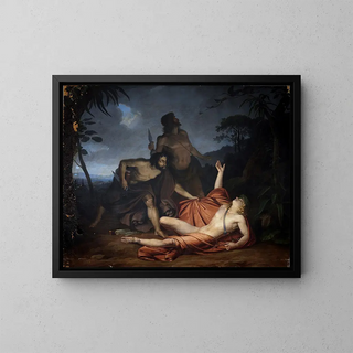 Die Kraniche von Ibykus - Heinrich Schwemminger — gerahmtes Bild an der Wand