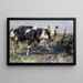 Kühe auf einem Feld - Heinrich von Zügel — gerahmtes Bild an der Wand