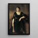 Portrait einer Dame - Heinrich von Angeli — gerahmtes Bild an der Wand