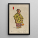 Mademoiselle Fleur de prunier - Helen Hyde — gerahmtes Bild an der Wand