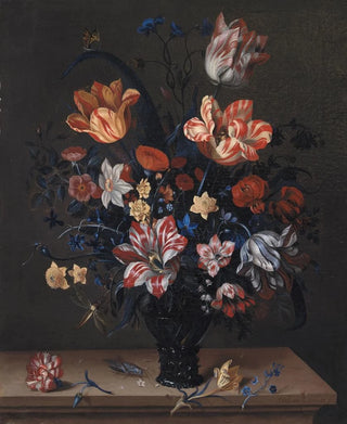 Helena Roouers - Tulips And Other Flowers In A Rummer.webp