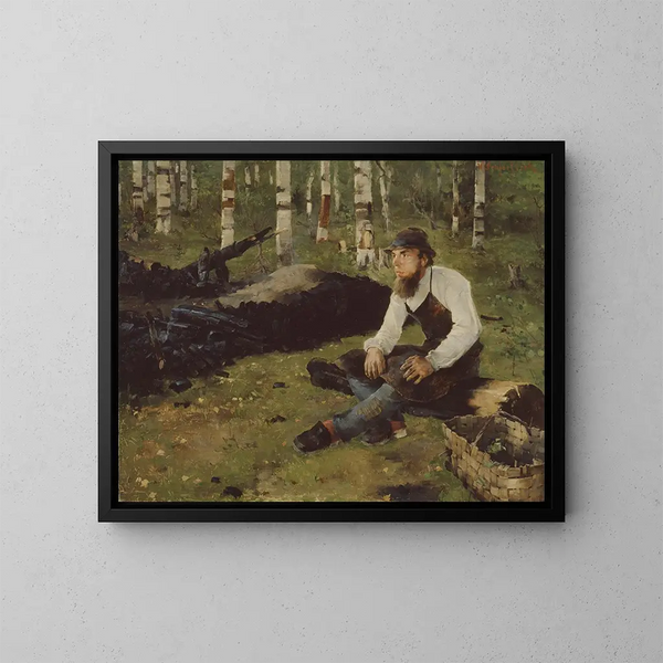 Charbonnier - Helene Schjerfbeck — gerahmtes Bild an der Wand