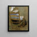 Mädchen, das ein sitzendes Mädchen liest - Helene Schjerfbeck — gerahmtes Bild an der Wand