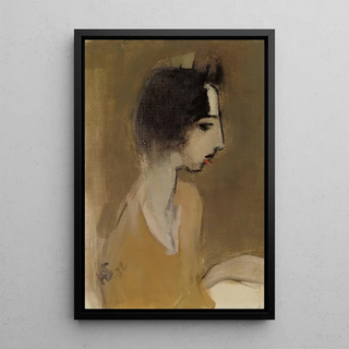 Helene Schjerfbeck - Profile of a Woman from memory.webp