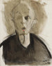 Selbstporträt mit rotem Fleck - Helene Schjerfbeck — Ansicht des Kunstwerks