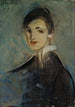 Chanteuse en noir - Helene Schjerfbeck — Ansicht des Kunstwerks