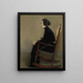 Die Näherin Die arbeitende Frau - Helene Schjerfbeck — gerahmtes Bild an der Wand