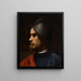 Krieger im Helm - Helene Schjerfbeck — gerahmtes Bild an der Wand