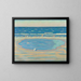 Erde des Strandes - Helge Johansson — gerahmtes Bild an der Wand