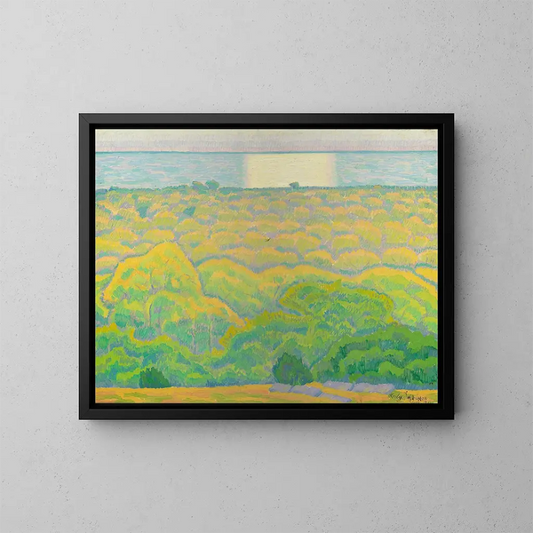 Von der Erde - Helge Johansson — gerahmtes Bild an der Wand