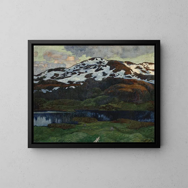 Eine Sommerabend - Helmer Osslund — gerahmtes Bild an der Wand
