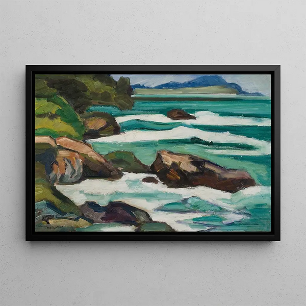 Der mediterrane Brecher - Helmer Osslund — gerahmtes Bild an der Wand