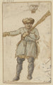 Ein Jäger mit Gewehr und Pelzmütze - Hendrick Avercamp — Ansicht des Kunstwerks