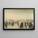Profiter de la glace près d'une ville - Hendrick Avercamp — gerahmtes Bild an der Wand