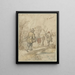 Der Rückkehr der Entenjücker - Hendrick Avercamp — gerahmtes Bild an der Wand
