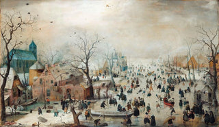 Hendrick Avercamp - Winter Landscape with Ice Skaters.webp