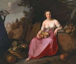 Vertumne und Pomone - Hendrick Bloemaert — Ansicht des Kunstwerks