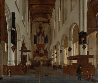 Hendrick Cornelisz van Vliet - An interior of the Oude Kerk Delft looking west.webp