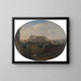 Ansicht von Rom aus einem Garten, blickend nach Süden in Richtung San Giovanni in Laterano, Blick von hinten - Hendrick Frans van Lint — gerahmtes Bild an der Wand