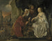 Rebecca, die Geschenke vom Diener Abrahams erhält - Hendrick Heerschop — Ansicht des Kunstwerks