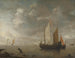 Ruhiges Meer - Hendrick Jacobsz Dubbels — Ansicht des Kunstwerks