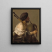 Spieler mit Dudelsack - Hendrick ter Brugghen — gerahmtes Bild an der Wand