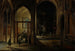Innenansicht einer gotischen Kirche bei Nacht - Hendrick van Steenwijck der Jüngere — Ansicht des Kunstwerks