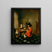 Das Kartenspiel - Hendrick van der Burgh — gerahmtes Bild an der Wand