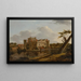 Ansicht der Nord- und Ostfassaden von Schloss Hever, Kent - Hendrik de Cort — gerahmtes Bild an der Wand