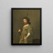 Portrait eines Mannes in Hirtenkleidung - Hendrik Gerritsz. Pot — gerahmtes Bild an der Wand