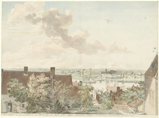 Hendrik Hoogers - Gezicht te Nijmegen met een veer over de rivier.webp