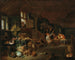 Kücheninterieur mit Bauern beim Festmahl - Hendrik Martensz Sorgh — Ansicht des Kunstwerks
