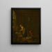 in der Küche - Hendrik Martensz Sorgh — gerahmtes Bild an der Wand
