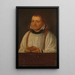 Portrait von Huybert Duyfhuys um 1515-1581 Pfarrer der Kirche Saint-Jacques Utrecht - Hendrik Martensz Sorgh — gerahmtes Bild an der Wand