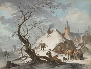 Eine Winterlandschaftsszene - Hendrik Meyer — Ansicht des Kunstwerks