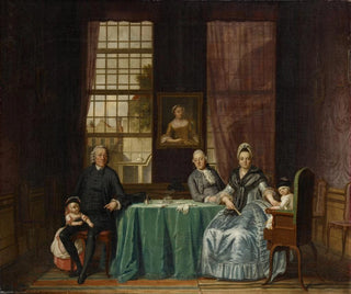 Gruppenfamilie in einem Interieur - Hendrik Pothoven — Ansicht des Kunstwerks