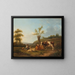 Landschaftsgemälde mit Vieh bei Darthuizen - Hendrik Stokvisch — gerahmtes Bild an der Wand